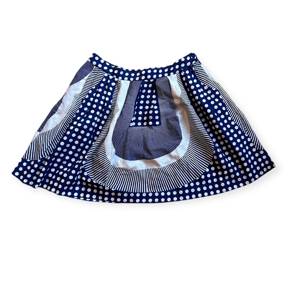 Urban Outfitters Cooperative Skirt Navy Polka Dot Mini Cotton Size 4